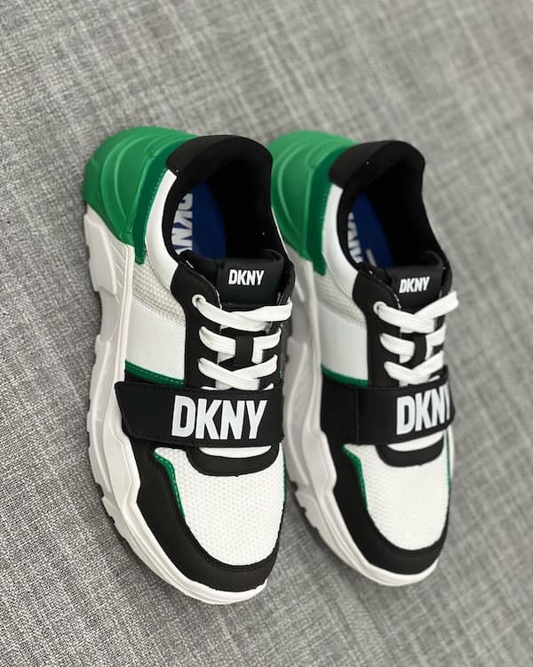 @DKNY_Woodbury_: Men’s Sneakers, Green, White, Black