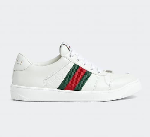 Gucci: Screener Sneaker, Green and Red | Photo: Gucci