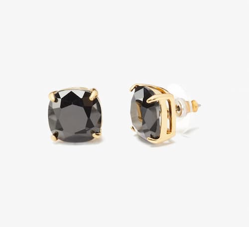 Kate Spade New York Outlet: Small Square Studs, Jet | Photo: Kate Spade New York