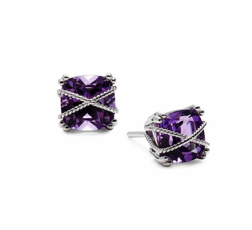 Saks OFF 5TH: Sterling Silver & Amethyst Earrings | Photo: Saks OFF 5TH