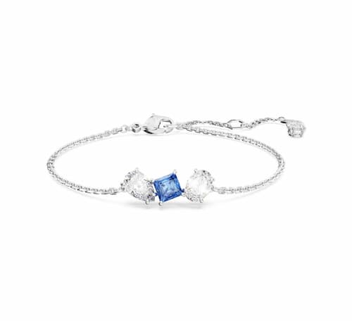 Swarovski: Mesmera Bracelet, Blue, Mixed cuts, Rhodium Plated | Photo: Swarovski