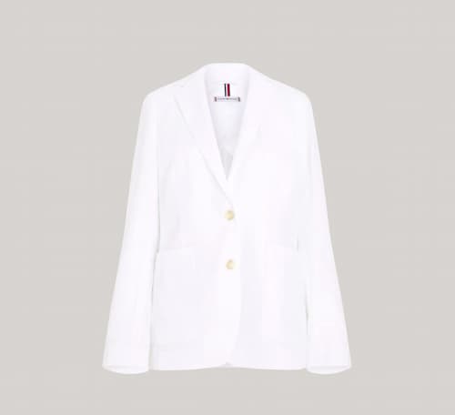 Tommy Hilfiger: Solid Linen Blend Blazer, Optic White | Photo: Tommy Hilfiger