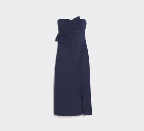 Vineyard Vines: Seersucker Strapless Dress, Nautical Navy | Photo: Vineyard Vines