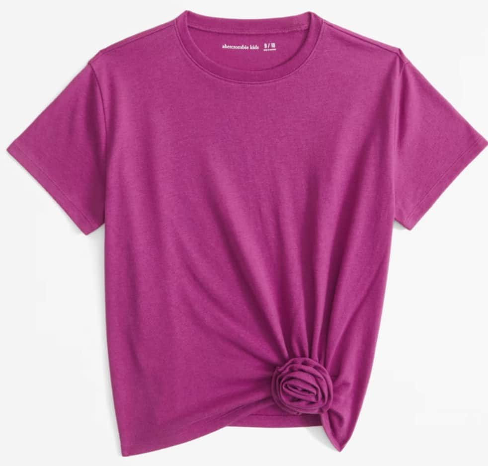 Knot Front Cropped Tees