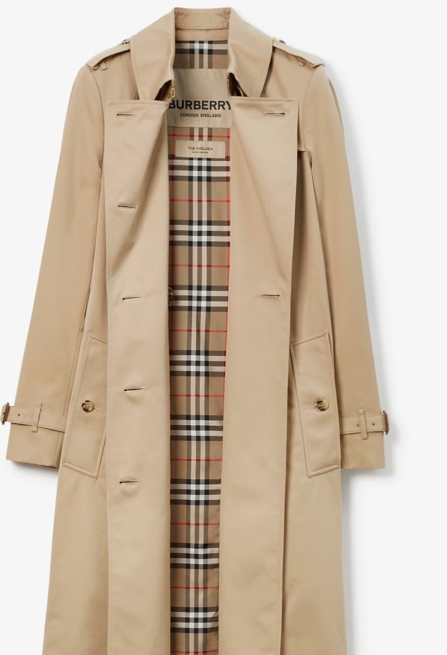 Burberry Long Chelsea Heritage Trench Coat in Honey