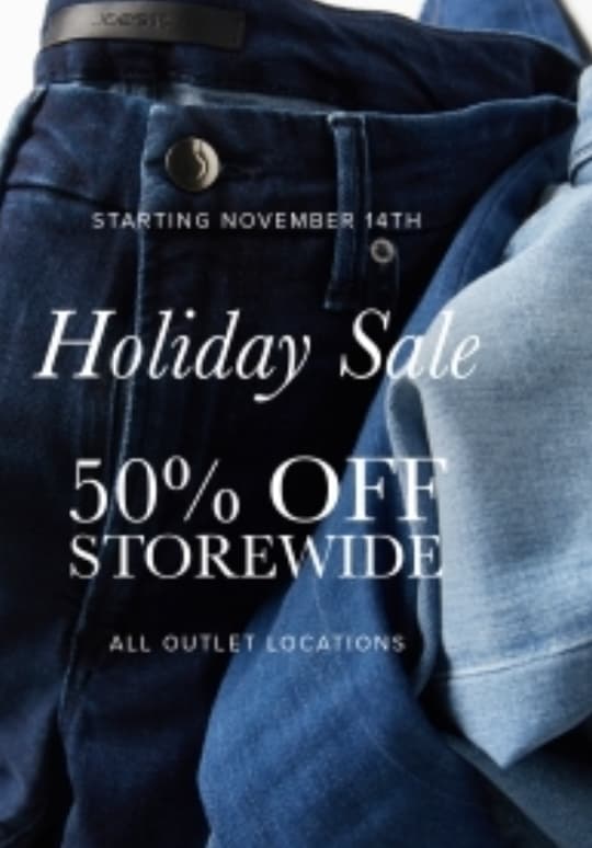 Joe’s Jean Holiday Sale: 50% Off Storewide