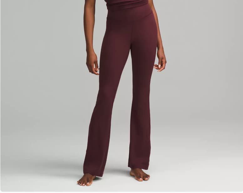 Lululemon Groove Nulu Super-High-Rise Flared Pant Regular in Garnet