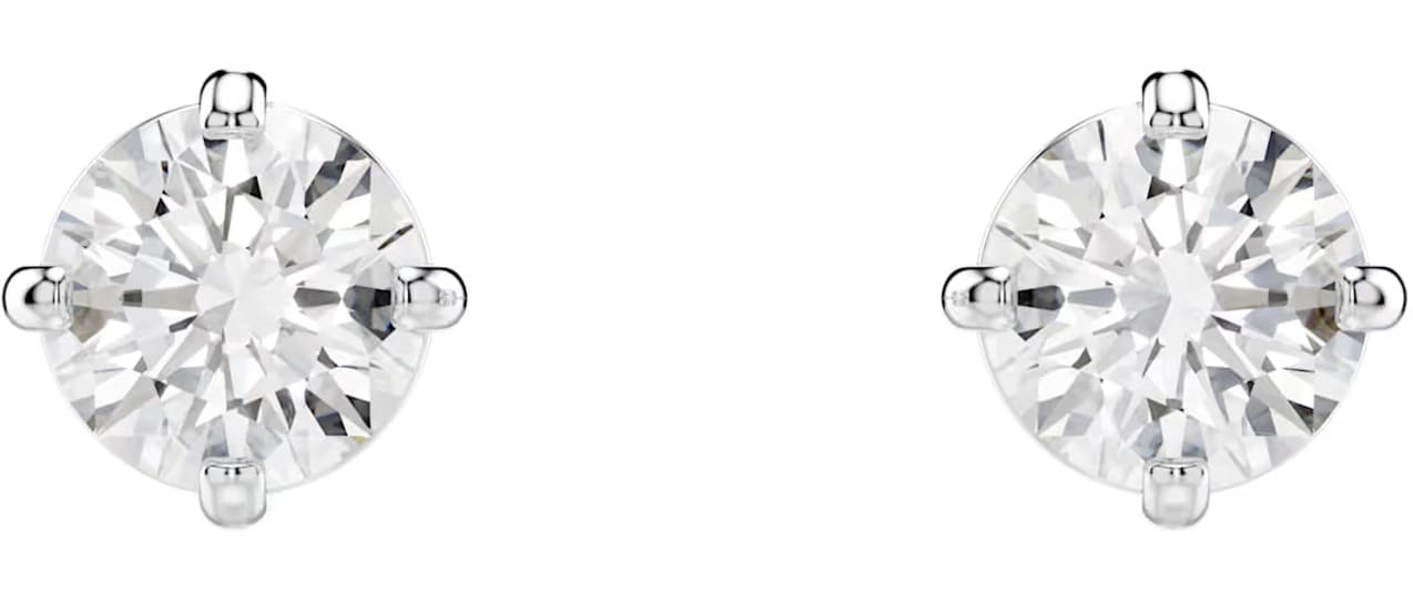 Swarovski Stilla Attract Stud Earrings in White